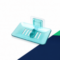 Wall-Mounted Suction Cup Soap & Dish Storage Rack