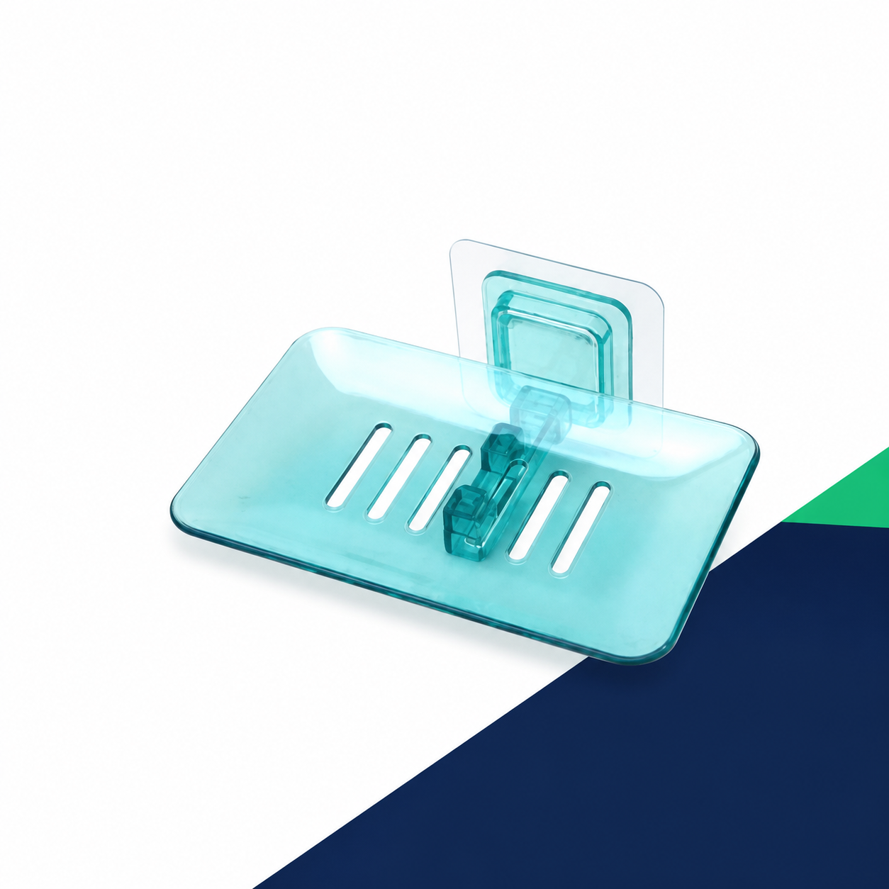 Wall-Mounted Suction Cup Soap & Dish Storage Rack