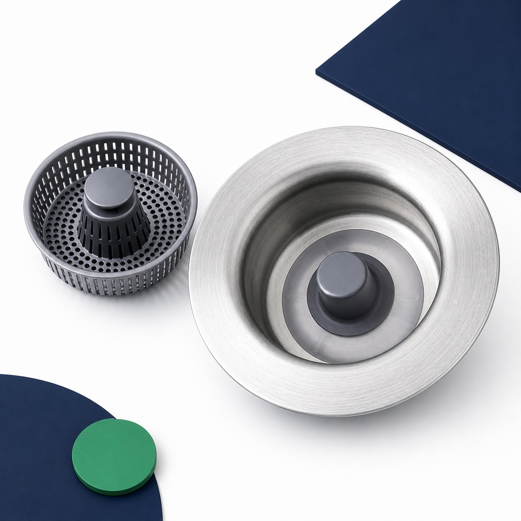 Stainless Steel Kitchen Sink Bounce-Core Drainer