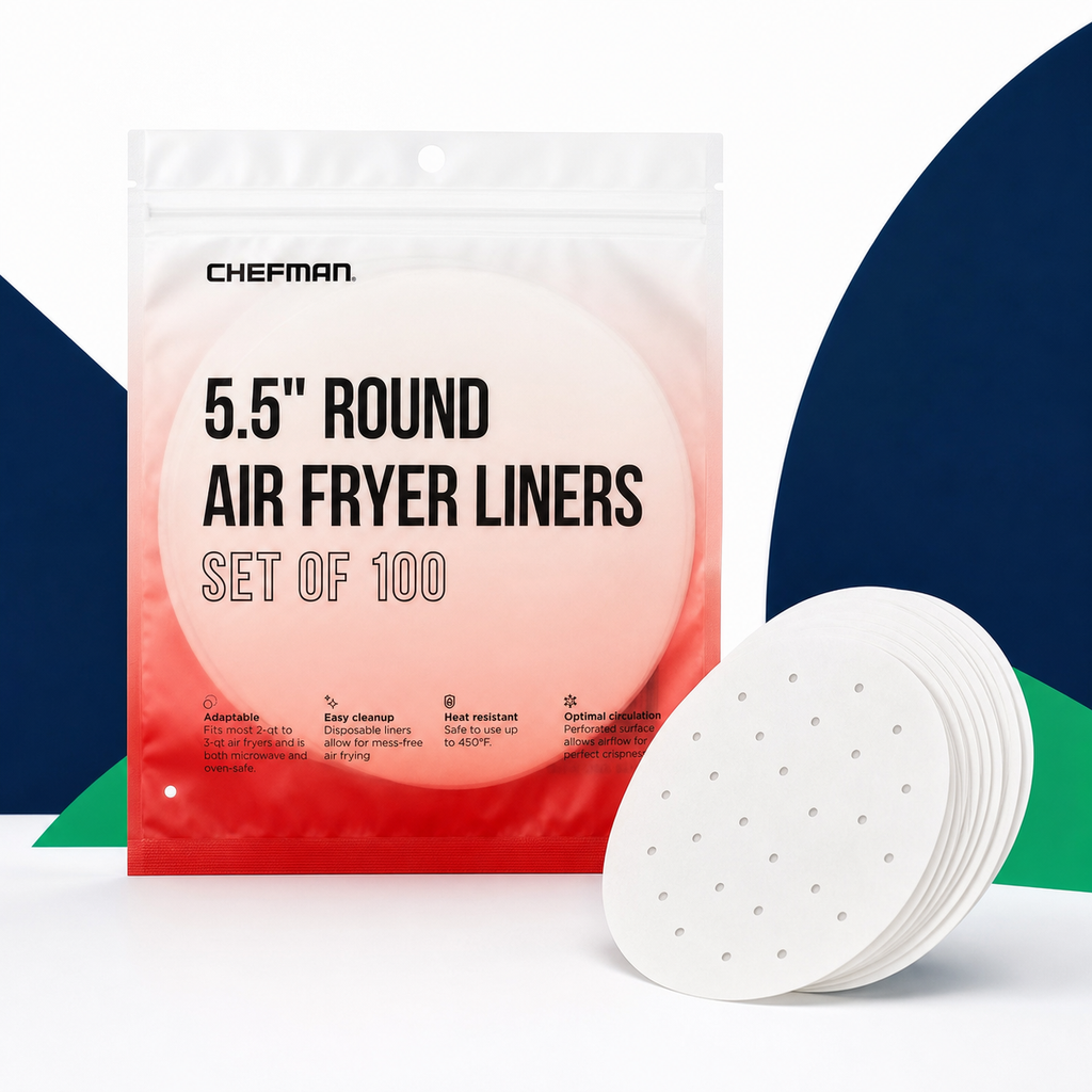 Chefman 5.5-Inch Round Air Fryer Liners – 100 Pack