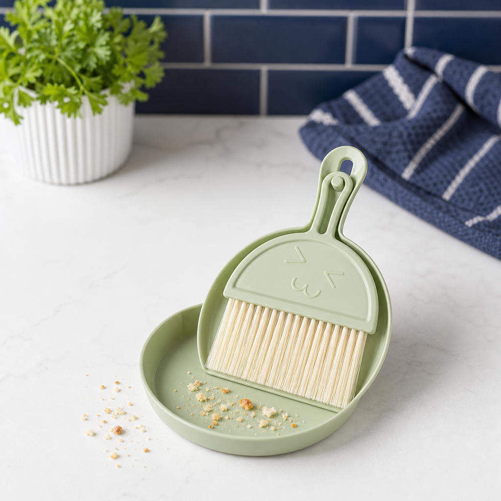 2-Piece Mini Broom & Dustpan Cleaning Set