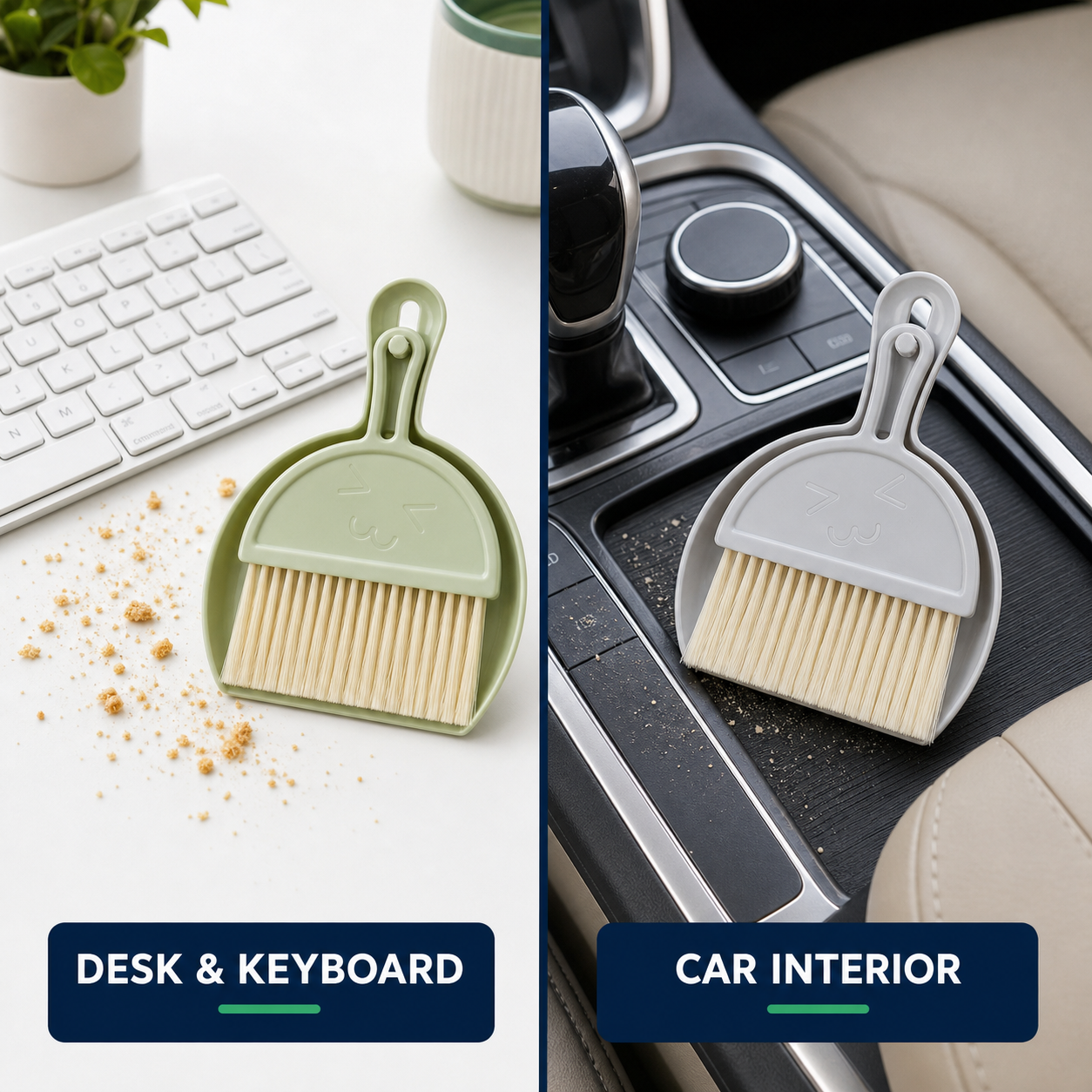 2-Piece Mini Broom & Dustpan Cleaning Set
