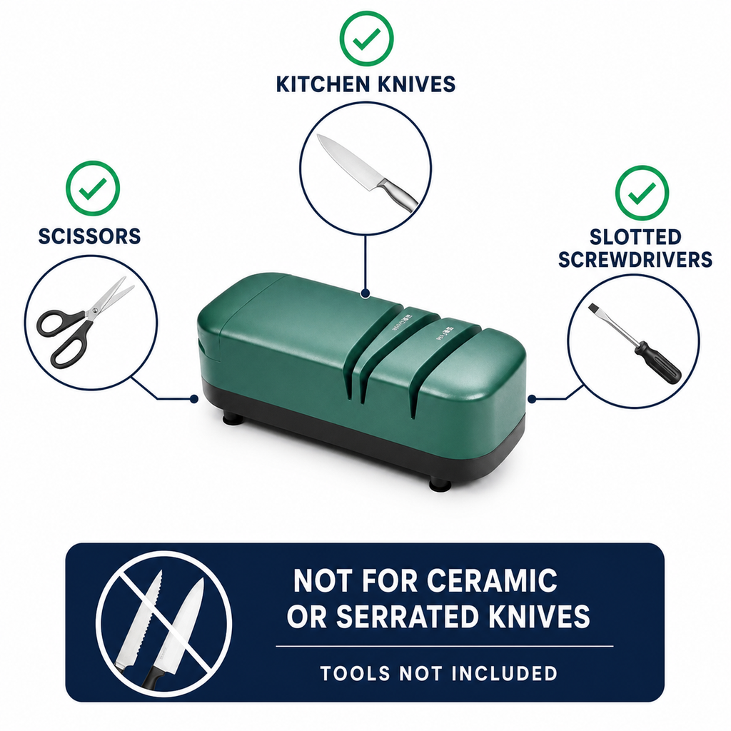3-in-1 Electric Knife & Scissors Sharpener – additional image 4