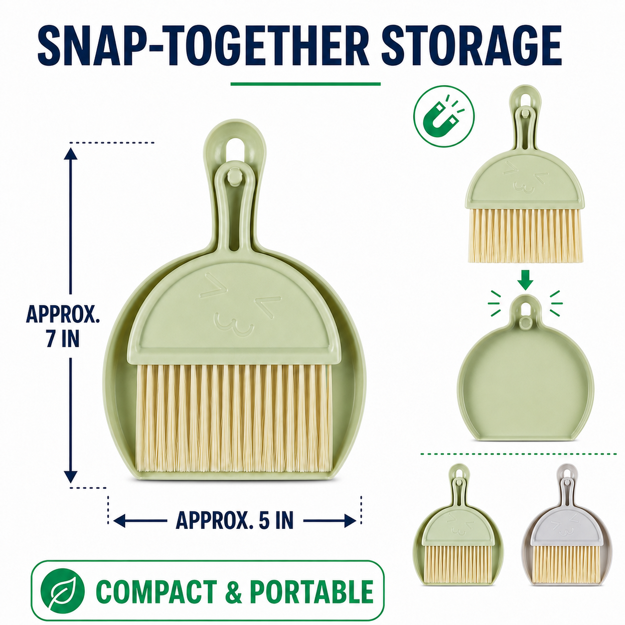 2-Piece Mini Broom & Dustpan Cleaning Set