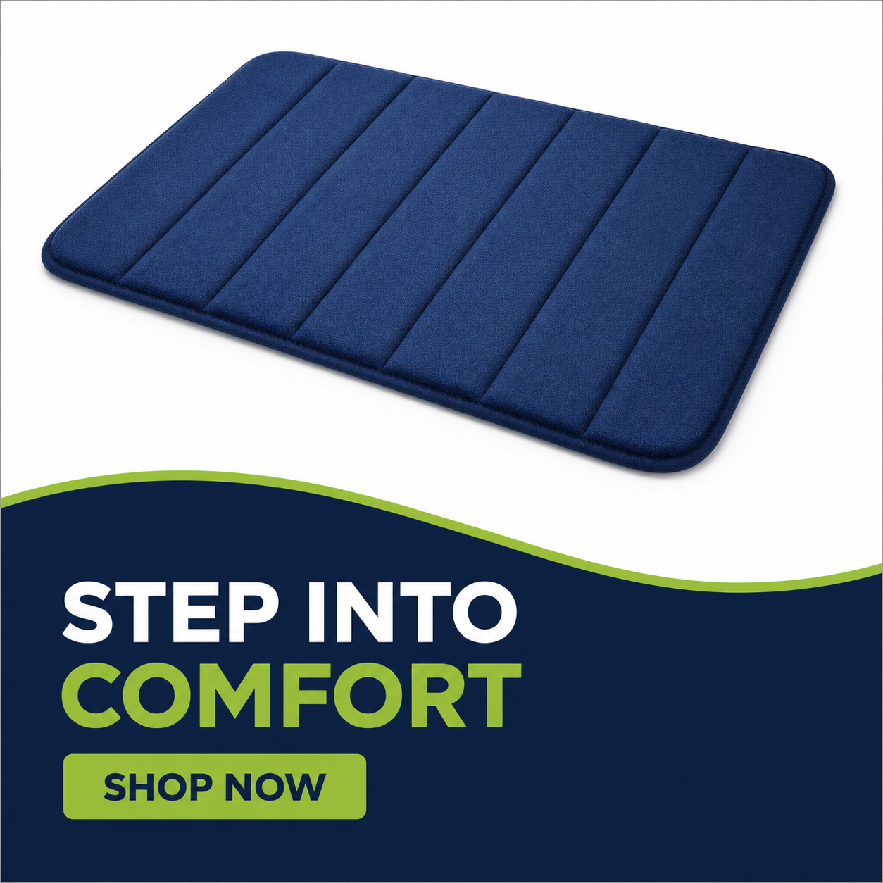 Plush Memory Foam Non-Slip Bath Mat