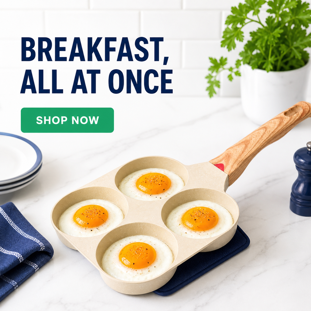 Four-Hole Non-Stick Breakfast Egg Frying Pan