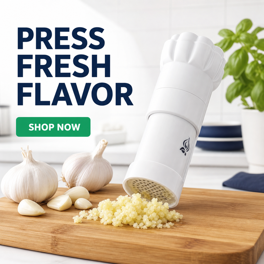 Mini Multi-Purpose Manual Garlic Press
