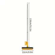 3-in-1 Floor Scrub Brush with Squeegee and Rotating Head
