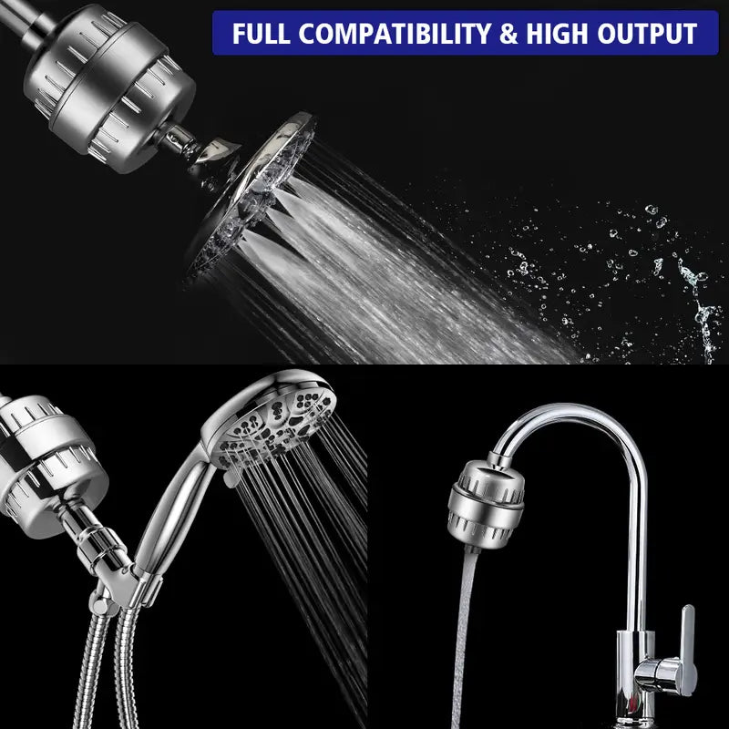 18-Stage Shower Filter for Hard Water