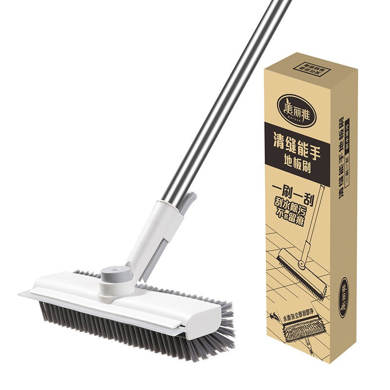 Floor Crevice Cleaning Brush with Long Handle